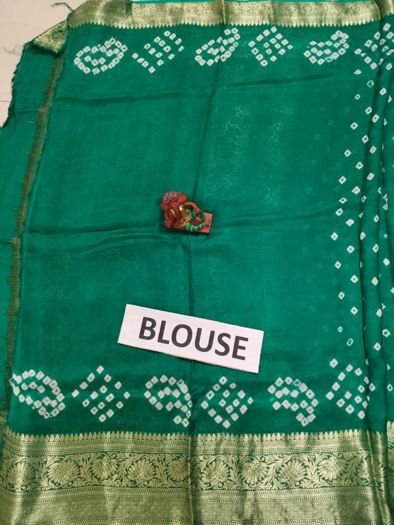 Art Silk Bandhani Print Saree - Image 5