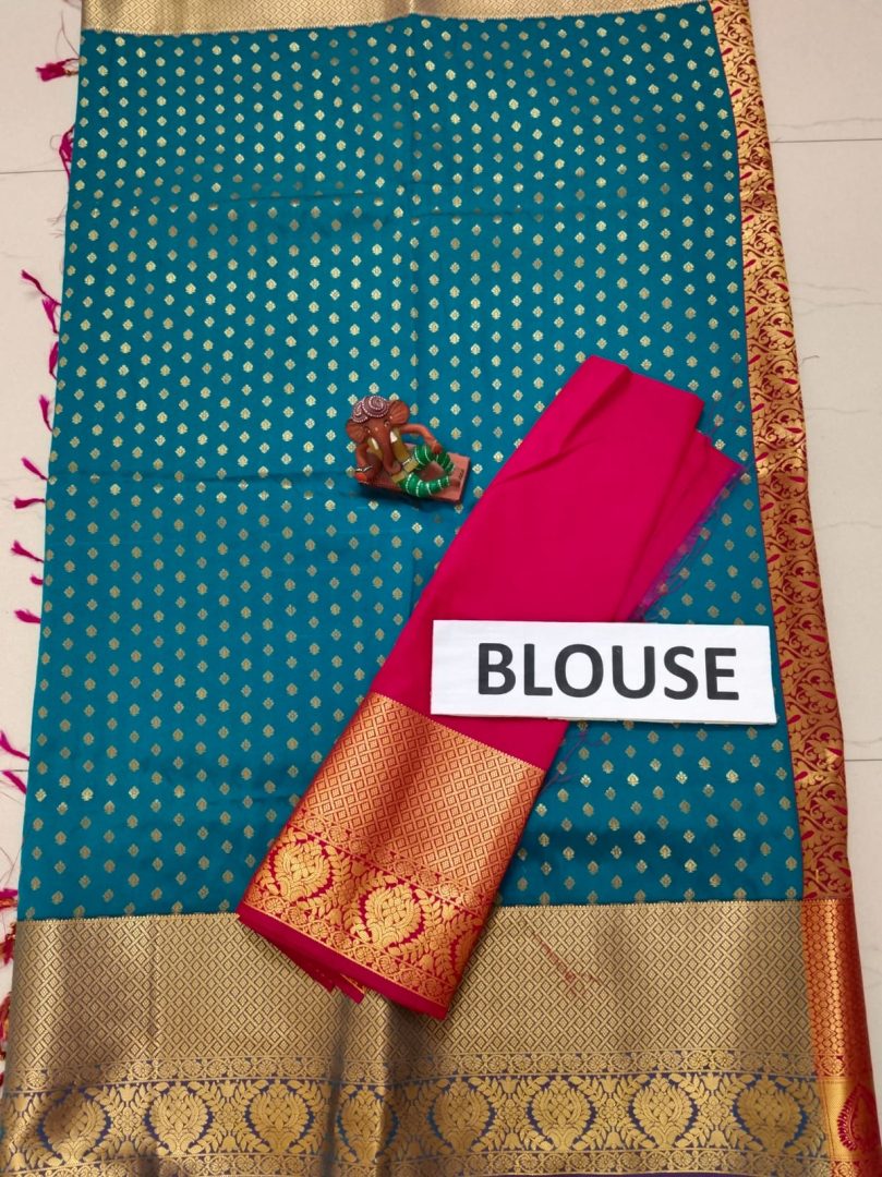 Imitation Silk Saree - Image 4